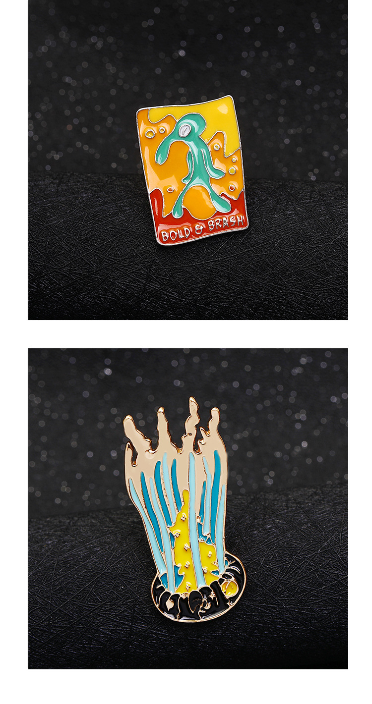 Cartoon Style Pine Alloy Enamel Unisex Brooches display picture 6