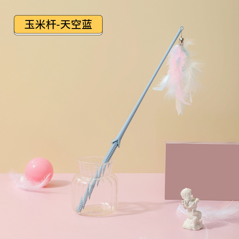 ペット用品卸売り猫セット長尺ソフトレバー猫棒羽猫棒鈴音猫玩具|undefined