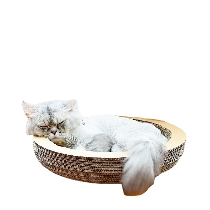 Leyoupai multi-Tamaño de gato tablero del rasguño nido de papel Shell gato nido tazón tipo de papel corrugado gato tazón redondo garra de gato juguete de molienda
