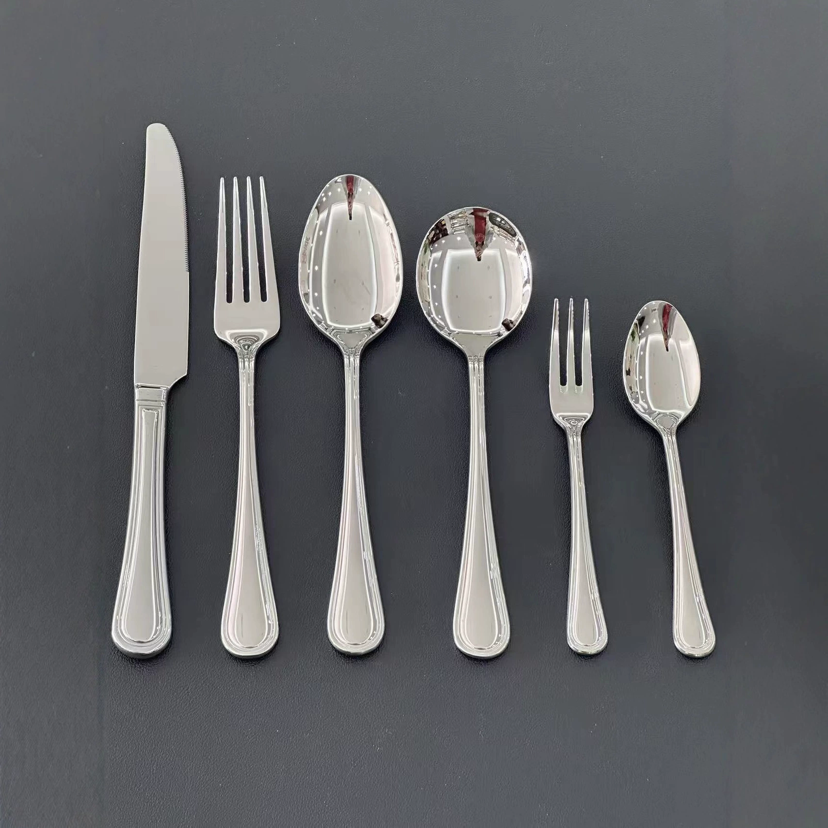 Tableware stainless steel, dessert set, fruit fork, mirror effect