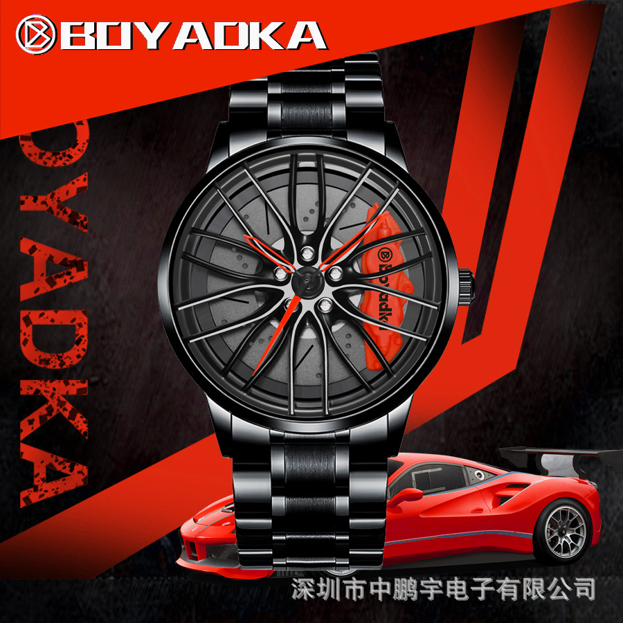 Ver fuente de venta al por mayor fabricantes transfronterizos cuarzo caliente rueda giratoria reloj impermeable de los hombres reloj no mecánico WATC