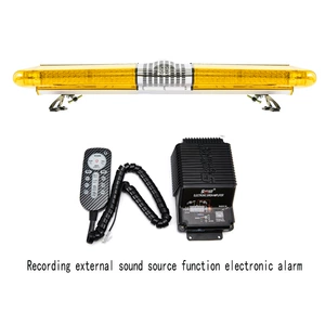 Long Row Warning Strobe Light Roof Light 1.4m B+Horn+30-Second Recording Alarm SDF220R39