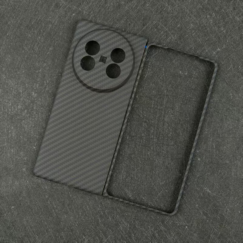 新しい vivo xfold5 ケブラー携帯電話ケース Xfold5 中央軸携帯電話ハードシェルアラミドカーボンファイバーに適しています|undefined