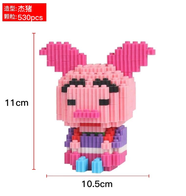 Constructor, cartoon toy, small particles