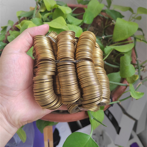 Pure copper Feng Shui Five Emperors Qianlong Shunzhi Tongbao Lucky and Safe Pressure Threshold Brass 2.3cm Antique Copper Coin