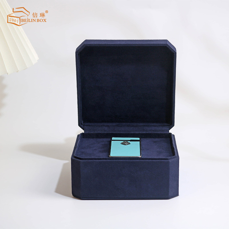 Caja de regalo de algodón de aceite esencial de octogón de alta calidad, caja de embalaje vacía de encendedor de alto nivel, Wenchuang image 3