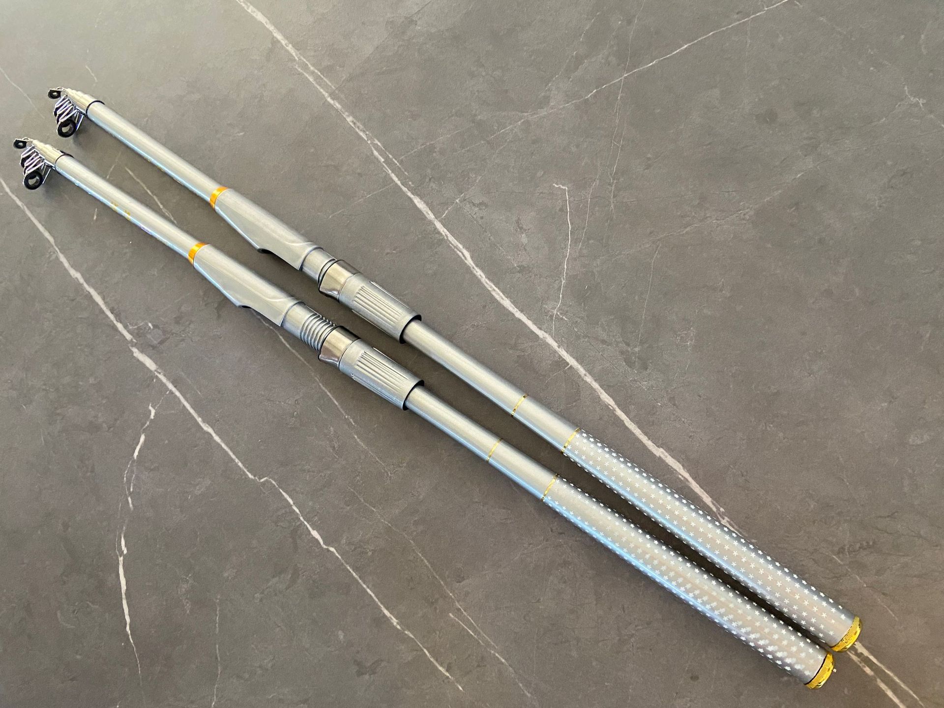 Barra de mar de tela de 6 capas Barra de pesca de caña de mar de 2,4 m Varilla de pesca de 4,2 m de largo alcance Barra de pesca de asiento de rueda de metal Barra de pesca de 4,5 m Varilla de mar