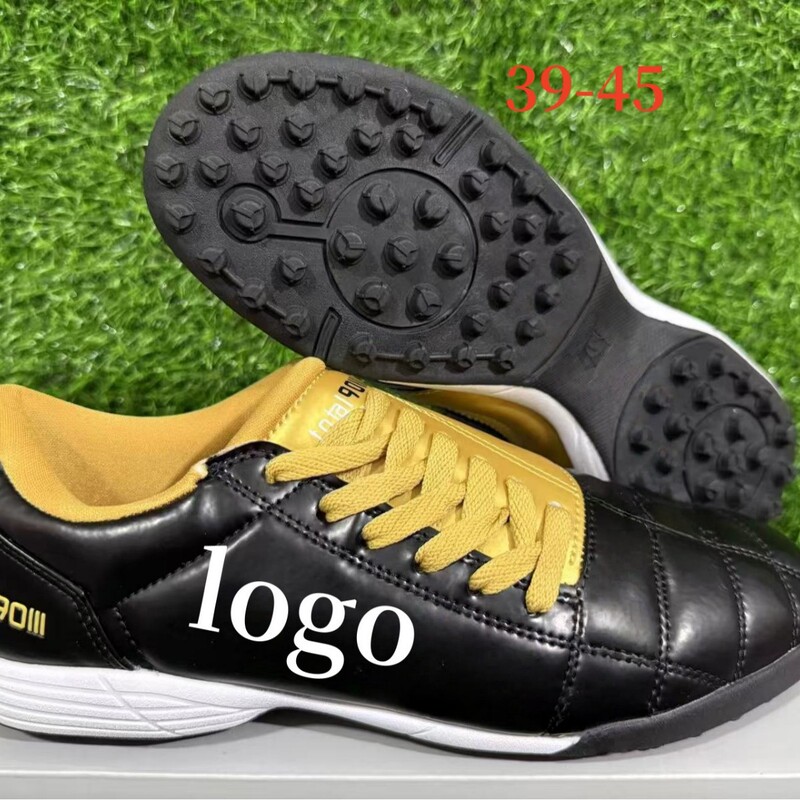 Putian Foreign Trade Cross-Border Wholesale Legendary Retro T90 Broken Nail New Indoor and Outdoor Grass Nail Football Sports Shoes for Men