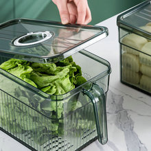冰箱收纳盒可叠加带盖鸡蛋保鲜盒厨房家用透明果蔬冷藏保鲜收纳盒
