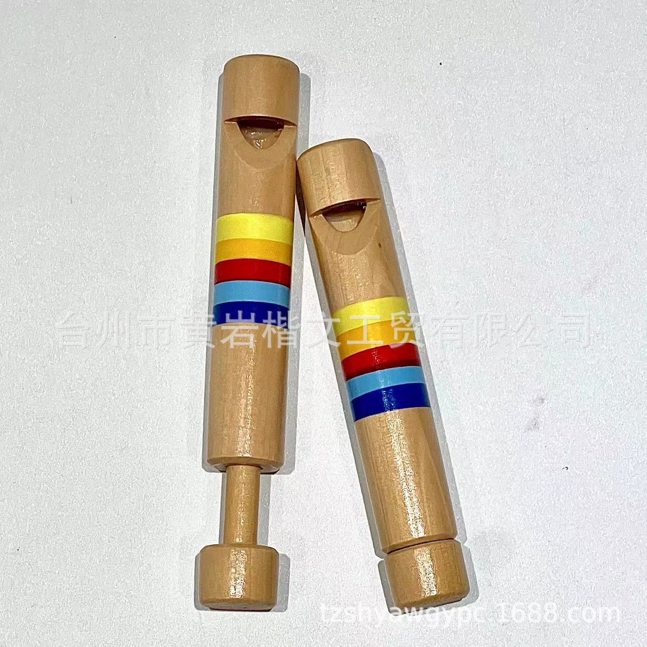De madera tirando flauta de madera de los niños de educación temprana instrumento musical juguetes infantiles material didáctico instrumento musical juguetes para niños al por mayor