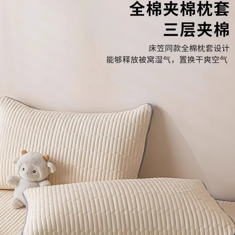 2025 nuevo estilo de algodón de fibra de maíz de algodón acolchado de una sola pieza de algodón a prueba de polvo funda protectora de colchón Simmons