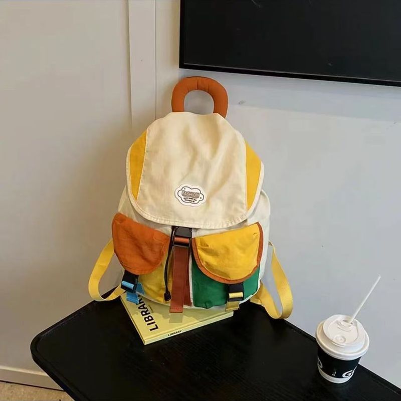 男の子と女の子向けのファッショナブルな親子バックパック、アウトドア登山バッグ、トレンディでクールなカラーマッチング旅行バックパック、軽量学生スクールバッグ|undefined