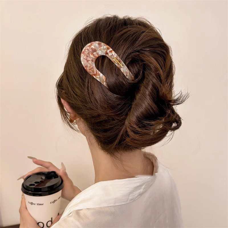 Clipper de cabello en forma de U para mujeres de alto nivel antiguo nuevo estilo chino clipper de cabello simple diario clipper aparato de cabello