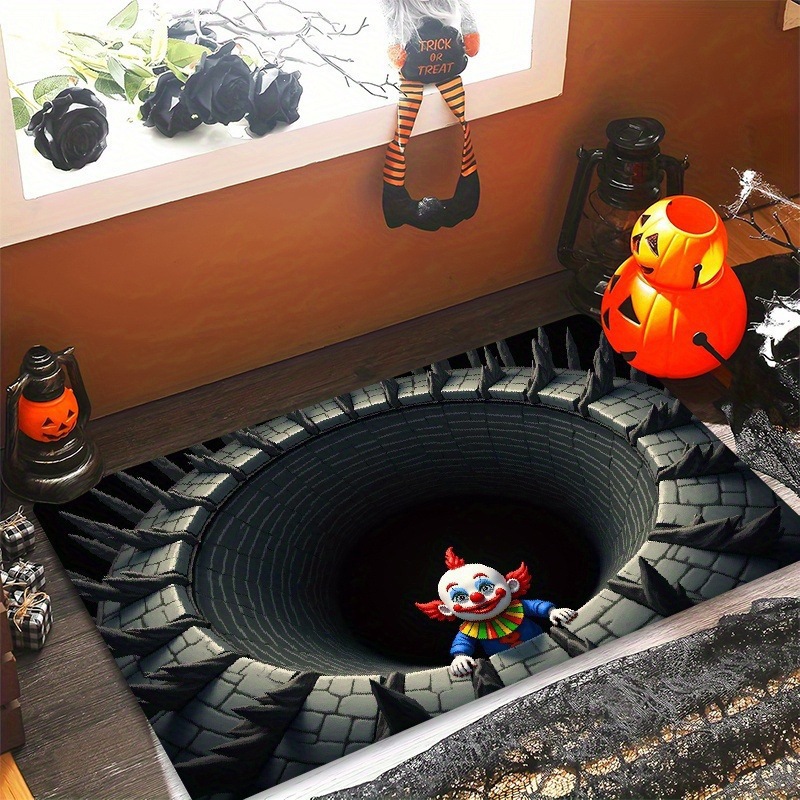 Transfronterizo temu diatomaceas barro absorción alfombra de suelo decoración de Halloween puerta de entrada alfombra de suelo anti-sucio y anti-desgaste alfombra de pies