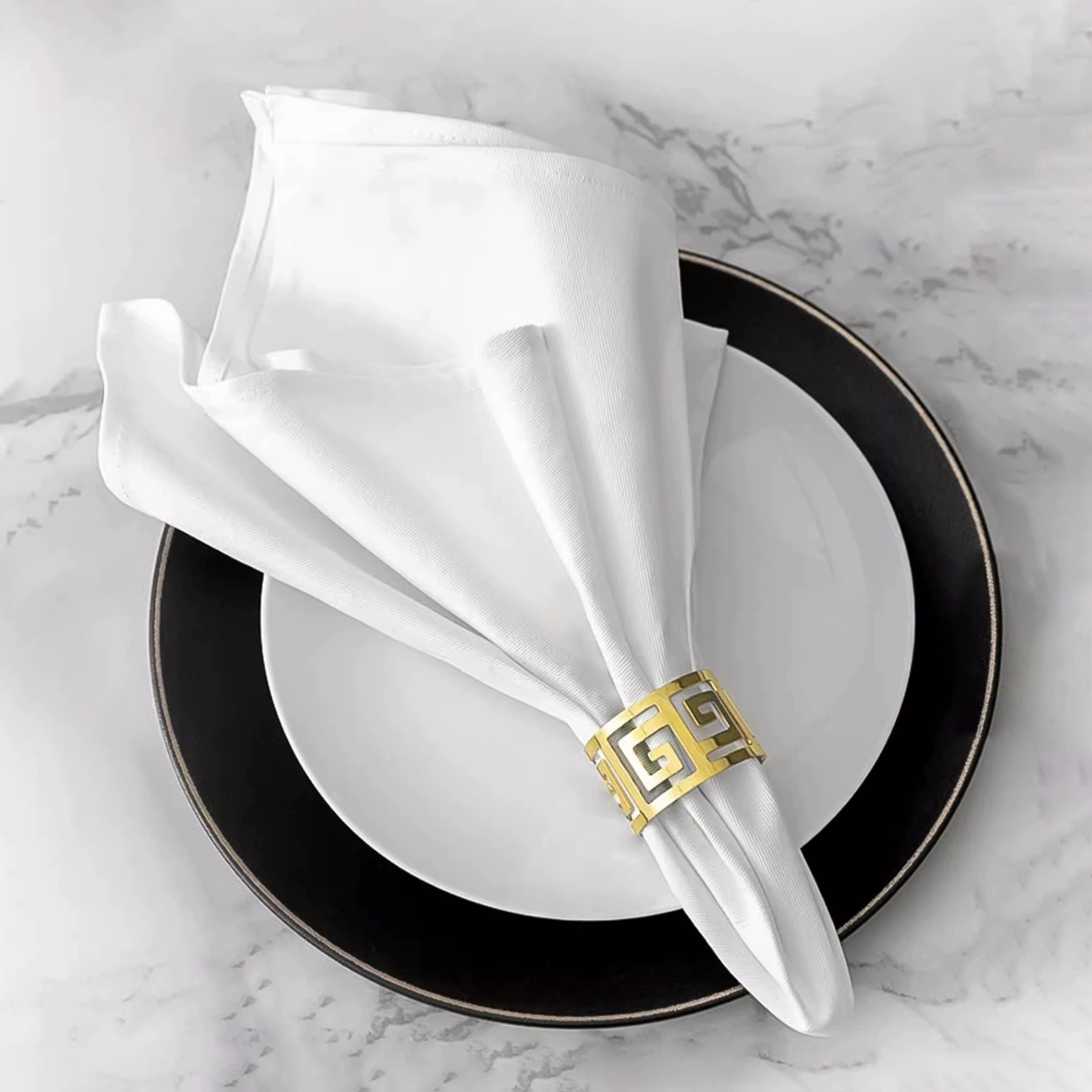 Салфетка из чистого хлопка для ресторанов и отелей, складная салфетка для чашек, безворсовая салфетка для чашек, складная салфетка.