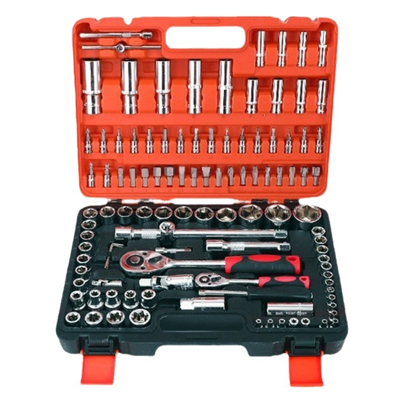 Venta al por mayor herramienta socket 108-piece batch Head socket hardware llave herramienta Auto Parts Auto reparación herramienta traje