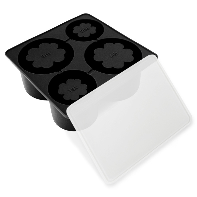 Taza de agua Stanley transfronteriza, rejilla de hielo especial, fácil de desmoldar, rejilla de hielo con tapa, taza de hielo Stanley de trébol de cuatro hojas