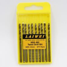 麻花钻 10支整盒装麻花钻含钴镀钛钻头 亚马逊等外贸货源现货批发