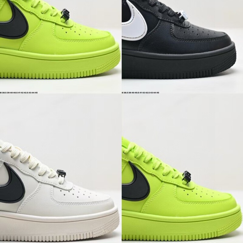 Pure original OFF-WHITE FORCE joint air force one lemon yellow fashion Joker comfortable leisure sneaker
