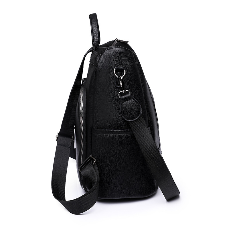 Los fabricantes envían 2023 nuevas mochilas antirrobo de cuero suave para damas casuales