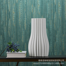 個性簡約設計花瓶3D打印陶瓷擺件軟裝家居裝飾插花高檔工藝品花器