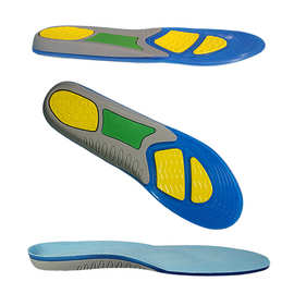 TPE运动鞋垫男女吸汗减震气垫透气夏天清凉加厚硅胶篮球软底