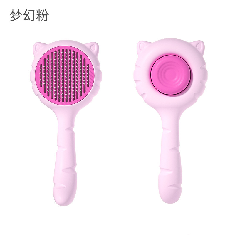 Peine para mascotas Peine para perros Peine para gatos Peine de fila Peine para orejas de gato Peine para eliminar el pelo flotante Peine para presionar el pelo de las piernas