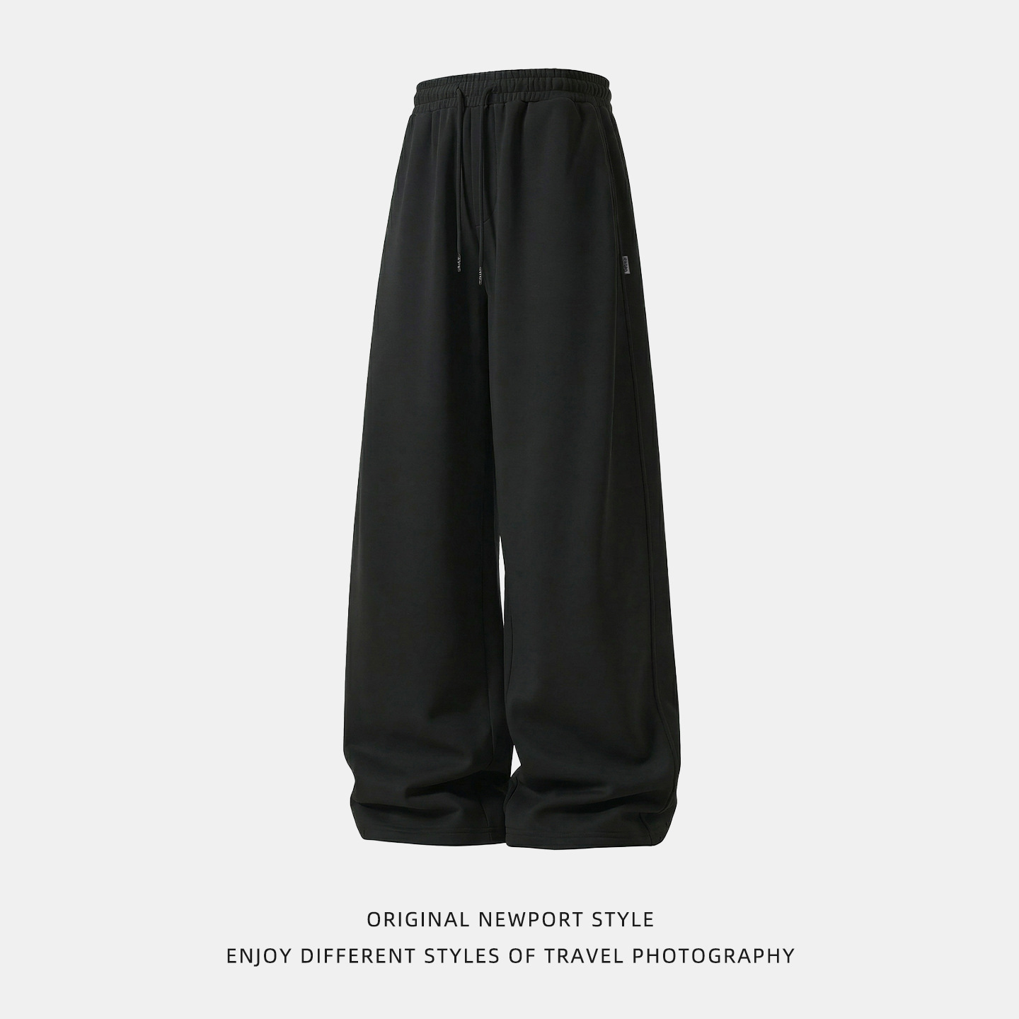 Men's Casual Jogger Pants With 3d Tapered Cut & Drawstring - Lightweight Polyester Lounge Pants For Spring/Summer_voghion.com