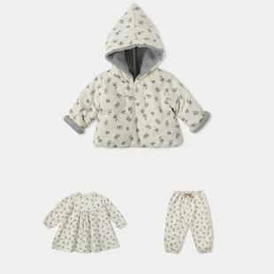 Tulip Elf Hat Cotton-padded Jacket dress Trousers Baby Winter Lamb Wool Jacket Children