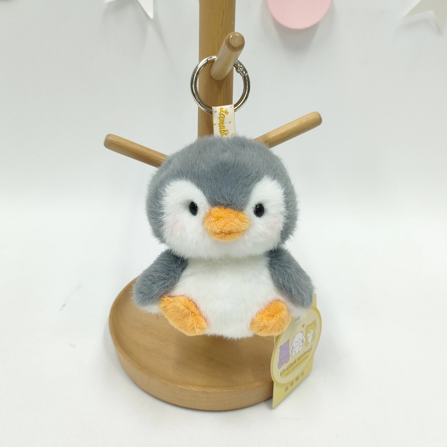 Muñeco de peluche de bolita de frijol para la palma, alivio del estrés, compañero de escritorio de panda y mapache, juguete para niños.