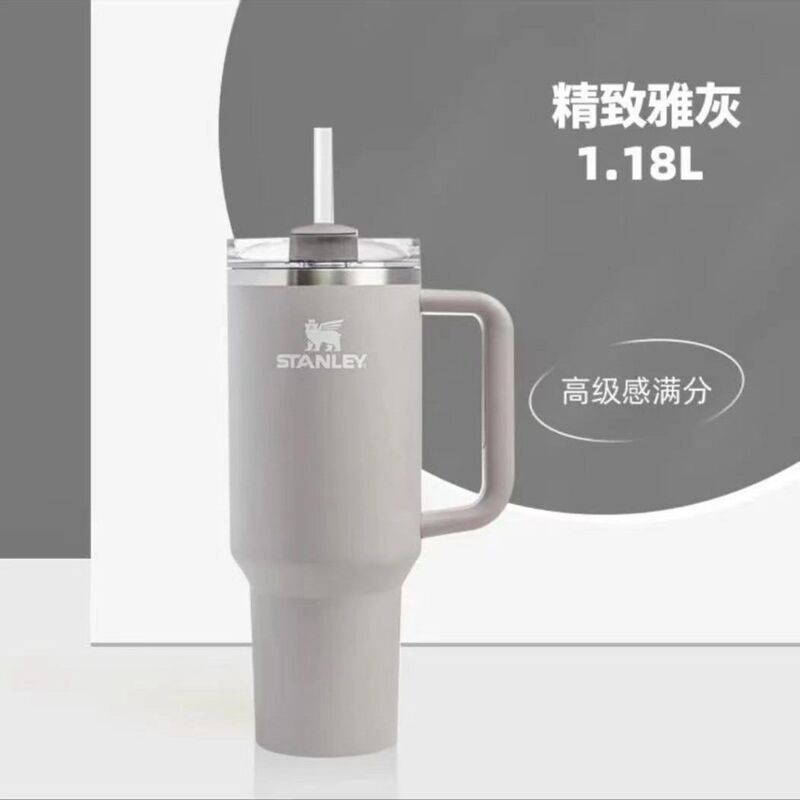 跨境Stanley吸管杯304不锈钢大容量保温大头冰杯成人水壶车载水杯|undefined