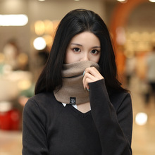 冬款加绒加厚围巾男女通用围脖韩版百搭户外休闲运动骑车防寒脖套
