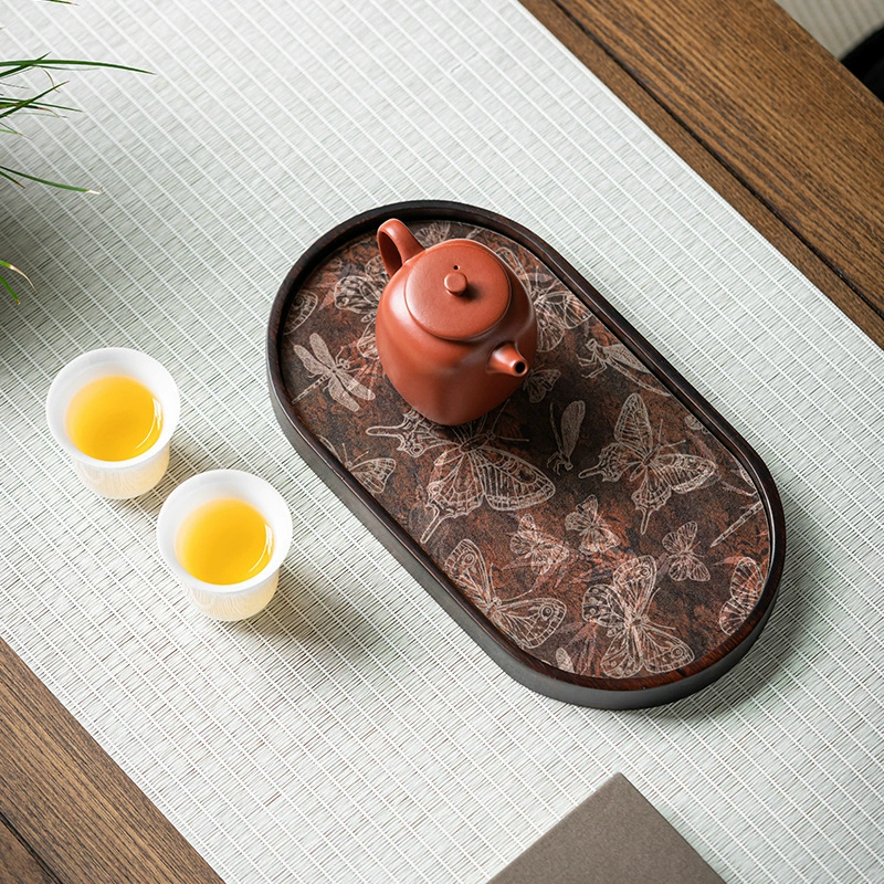 Новый китайский ретро-чайник в стиле Guo Chao, платформа для сушки пузырьков, кунг-фу чайный набор, водонепроницаемый чайный стол, набор для чайной культуры