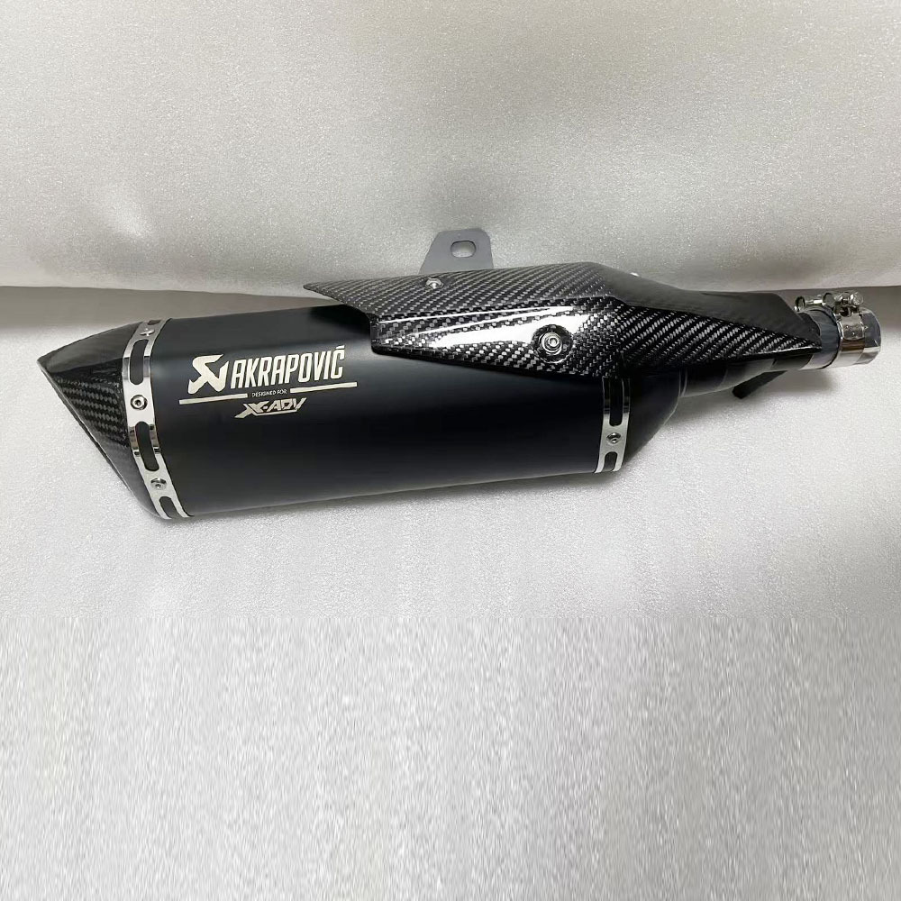 Suitable for Honda Xadv750 Motorcycle Exhaust Pipe Carbon Fiber Stainless Steel, Connects to the Original Exhaust, Non-Destructive Installation