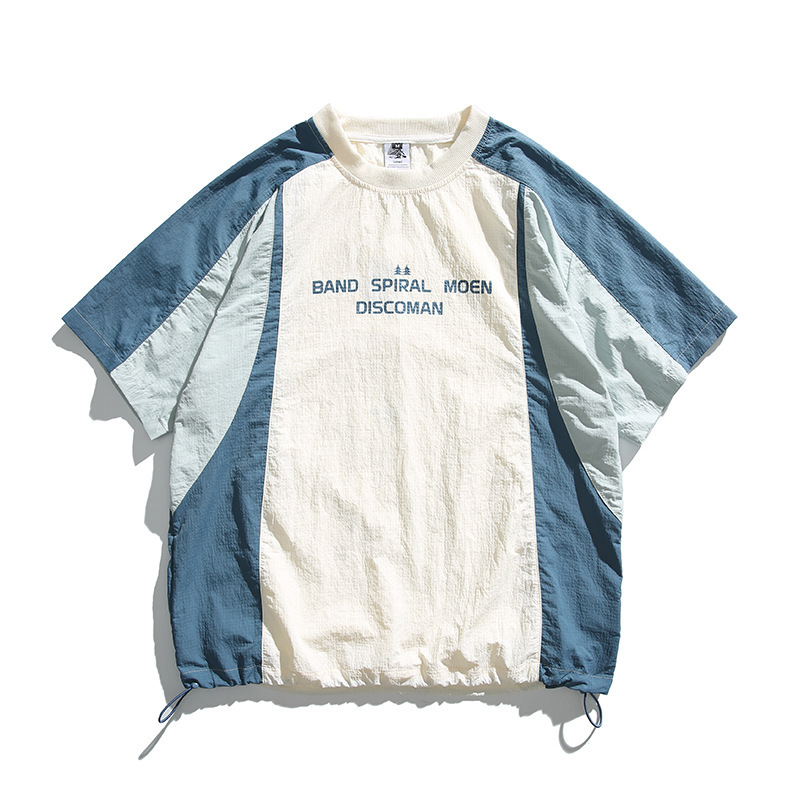 2024 Summer New Original Chest Printing Quick-drying Breathable Crewneck Short-sleeved Clean Fit T-Shirt DT39