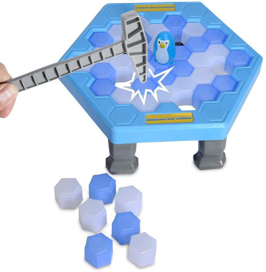 Juguetes de inteligencia de los niños guardar pingüino hielo romper tablero juego pingüino romper hielo juego 55 unids
