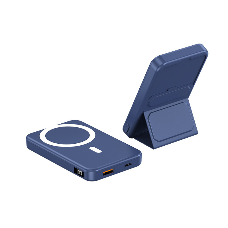 Magsafe スタンド磁気ワイヤレス電源銀行 PD20W 双方向急速充電バッククリップモバイル電源 10000 mAh|undefined