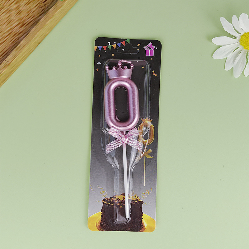 Velas digitales de corona de oro, velas de pastel de fiesta de corona de color, velas de cumpleaños para niños, adultos, en stock al por mayor