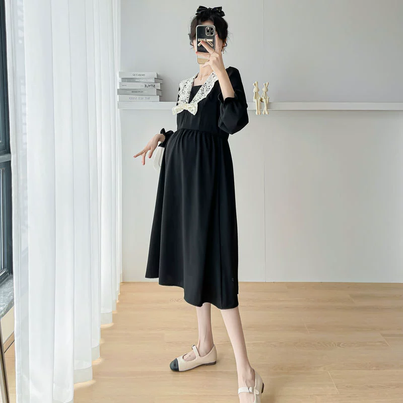 Осеннее платье для беременных, юбка, oversize