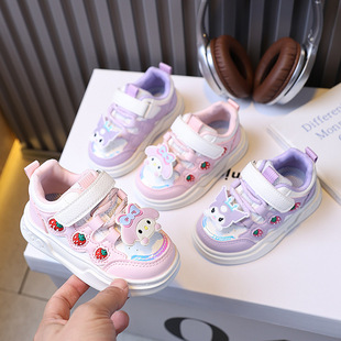 2025 Spring and Autumn New Children Casual Shoes Baby Girls sneaker Girls Cute Cartoon Princess Shoes 1-6 Years Old