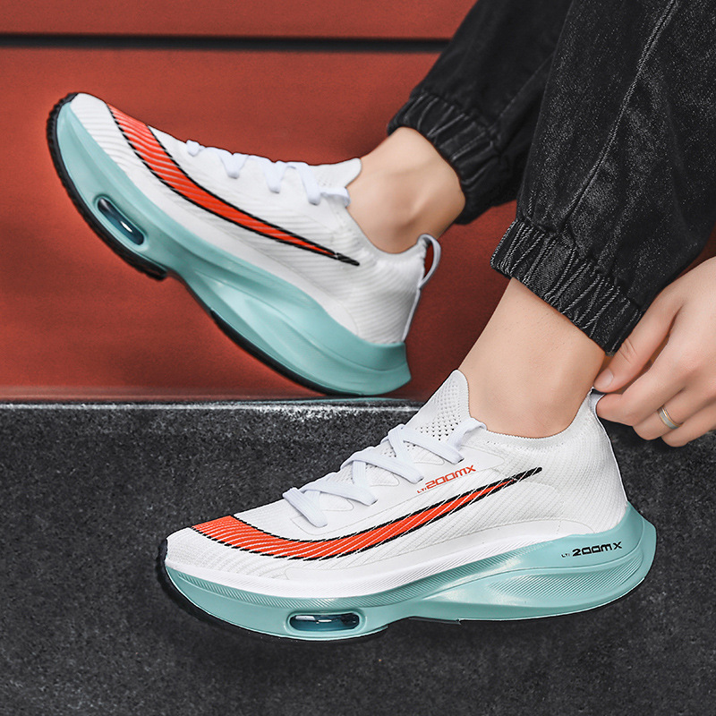 Summer cross-border foreign trade plus size 46 running shoes men's light air cushion shock absorption marathon sneaker lovers shoes wholesale