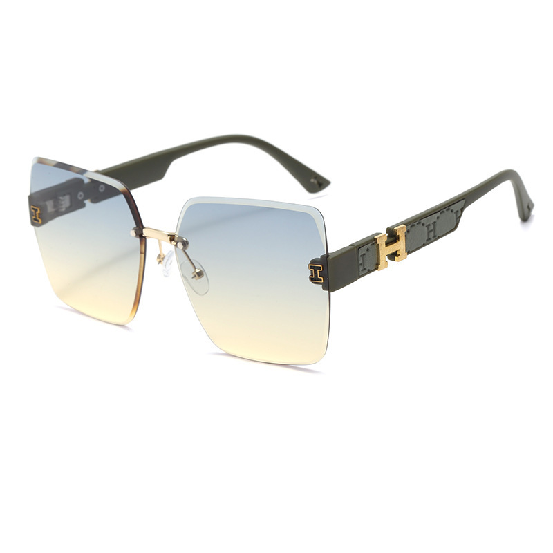 TY7710 New High-end Women's Sunglasses Frameless Trimmed Fashion Light Luxury Anti-UV Flat Sunglasses TY7710 New High-end Women's Sunglasses Frameless Trimmed Fashion Light Luxury Anti-UV Flat Sunglasses