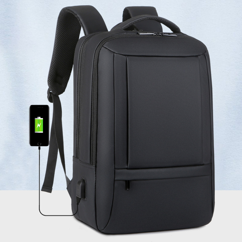 Business Fashionable Men's New Casual Waterproof Laptop Backpack Male Student School Large Capacity Travel Bag_voghion.com