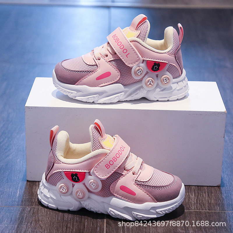 Zapatos para Niñas y Niños, Primavera-Otoño 2025, Nuevo Estilo, Zapatillas Versátiles para Niñas Pequeñas y Bebés con Velcro, Transpirables y Modernas