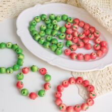 仿真写实微缩迷你3D立体苹果树脂珠子手工diy手链串珠散珠挂件