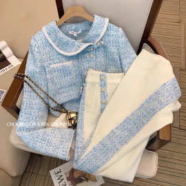 新品 小香风套装春秋季女2025新款感气质名媛休闲两件套