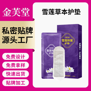 Oem Genuine Maintenance Snow Lotus Patch Female Pad Processing Gynecological Snow Lotus Herbal Antibacterial Care Pad Female Manufacturer