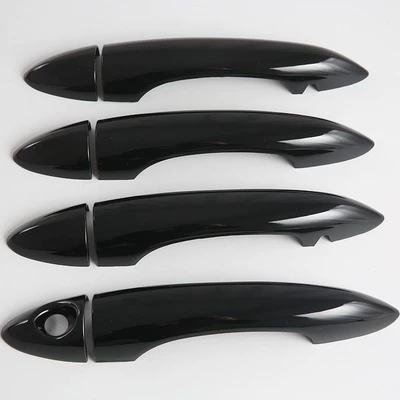 Suitable for Alfa Romeo Door Handle Exterior Car Decoration Accessories in Glossy Black Electroplating (Other Automotive Exterior Supplies) - piano-black-single-hole