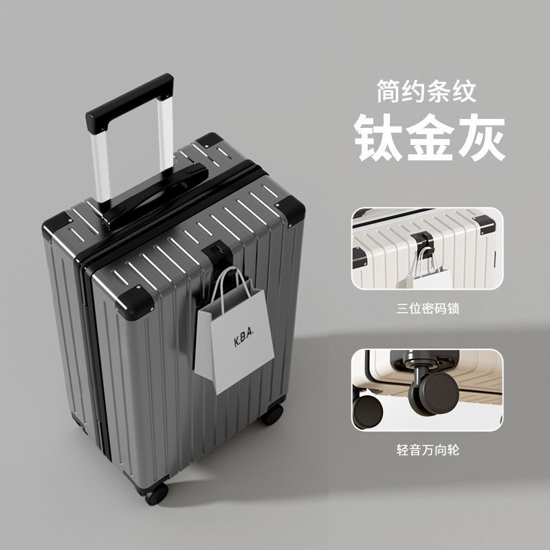 Tisnic's New Suitcase, New Model with Universal Wheels, Large Capacity, Durable Student Password-Protected Suitcase, Trolley Case Tisnic's New Suitcase, New Model with Universal Wheels, Large Capacity, Durable Student Password-Protected Suitcase, Trolley Case