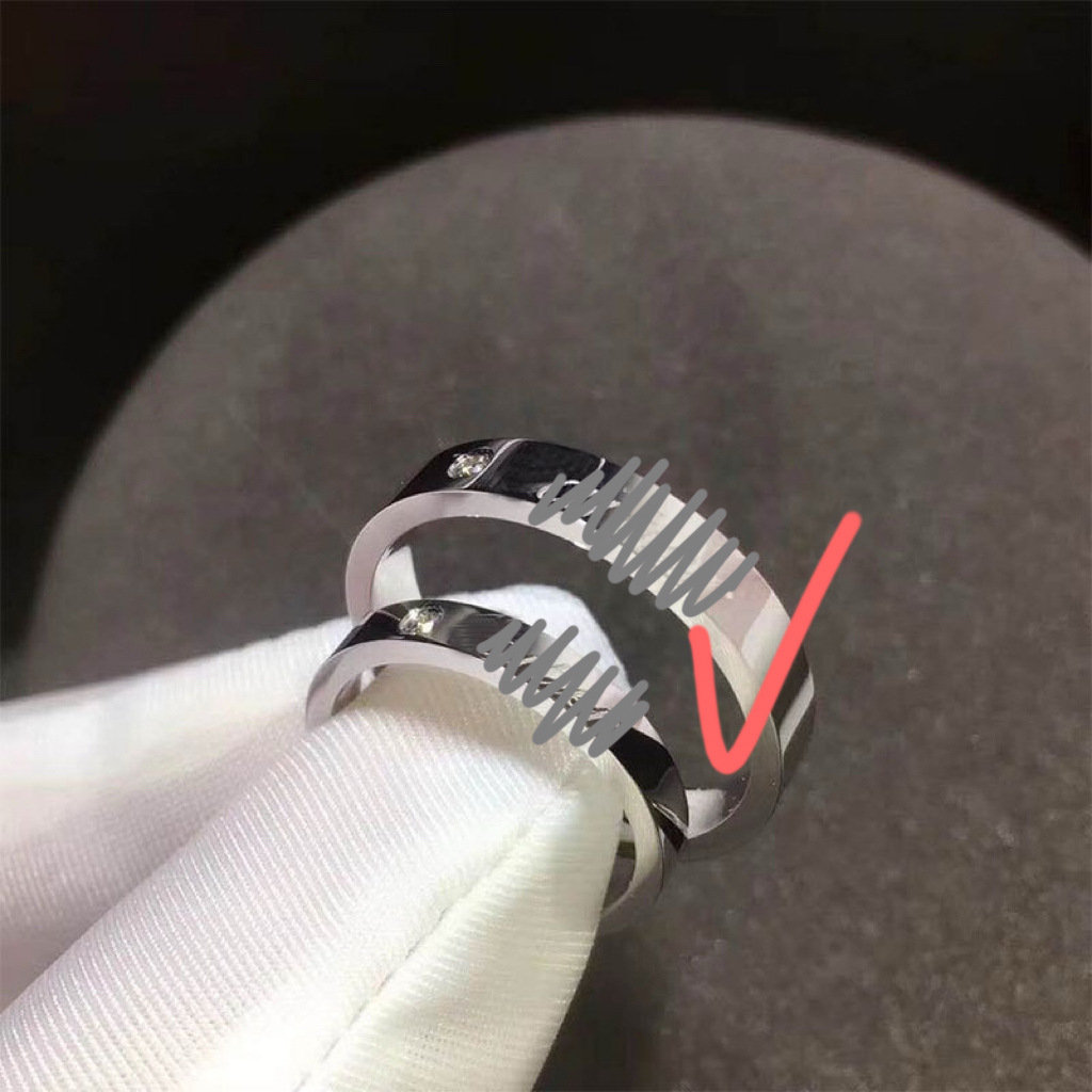 Signature solitaire wide version [white gold]